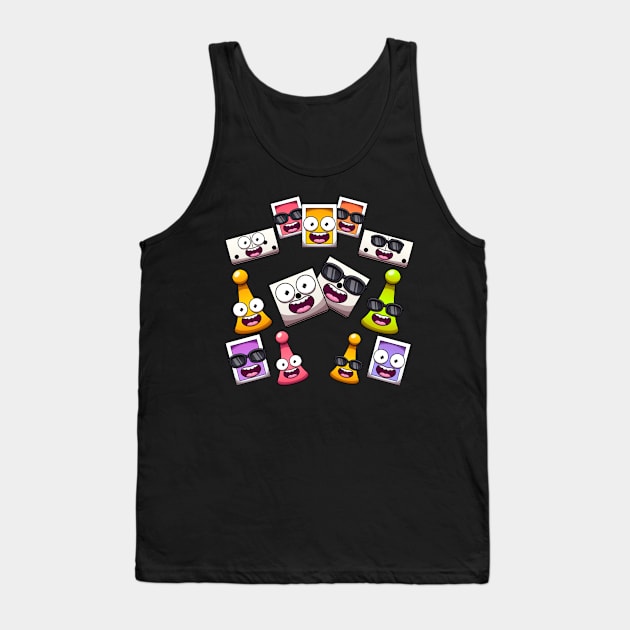 Funny Classic Board Game Elements Tank Top by TheMaskedTooner